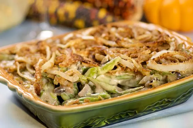 Classic Green Bean Casserole-Low Fat & Low Calorie