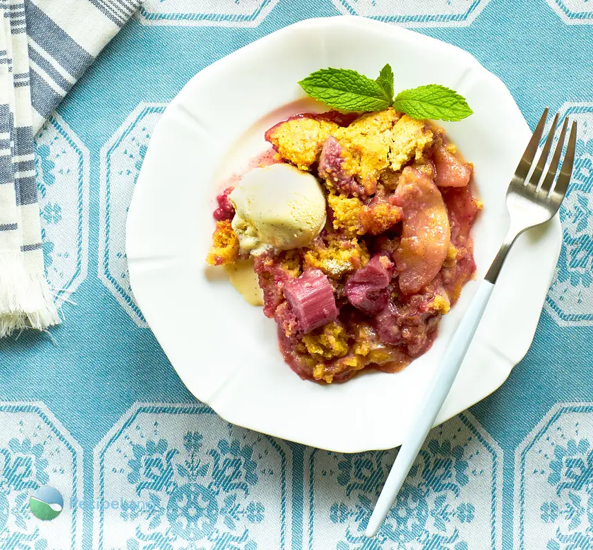 Apple-Rhubarb Dump Cake