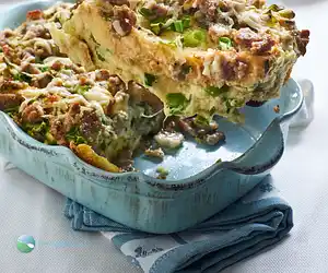 Authentic Jimmy Dean Country Breakfast Casserole with Two Cheeses