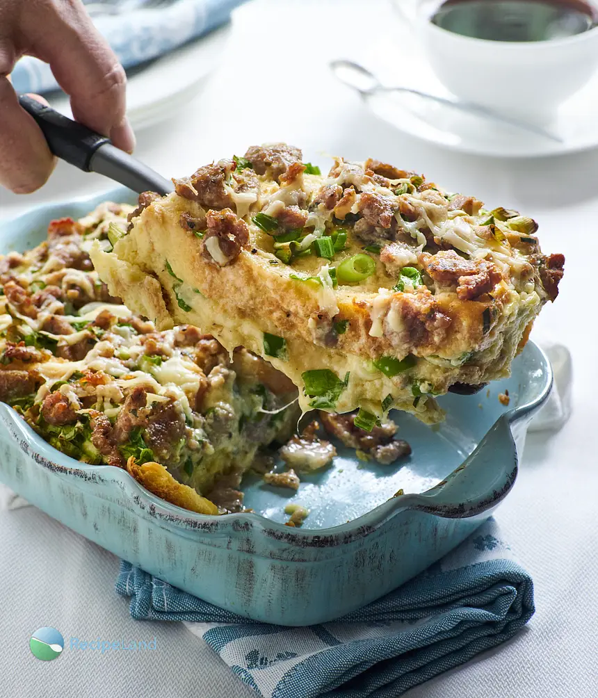 Authentic Jimmy Dean Country Breakfast Casserole with Two Cheeses