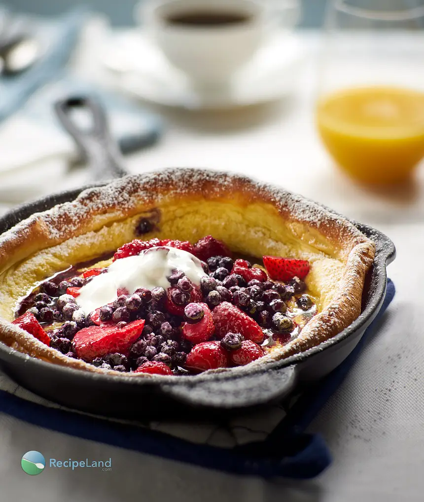 Berry Breakfast Puff for Two