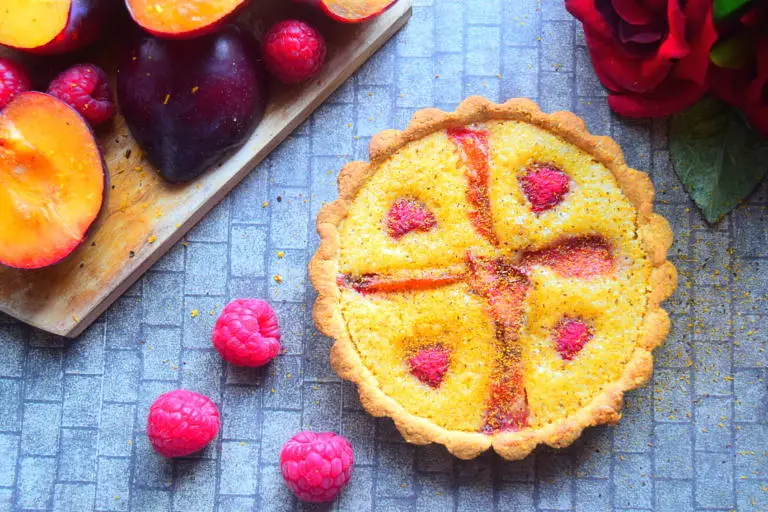Plum & Raspberry Tart