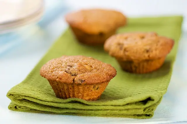 Whole Wheat Pumpkin, Raisin & Nut Muffins