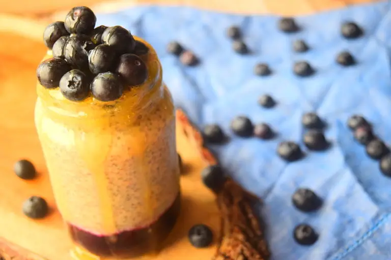 Almond Butter & Jelly Chia Pudding