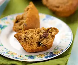 Whole Wheat Pumpkin, Raisin & Nut Muffins