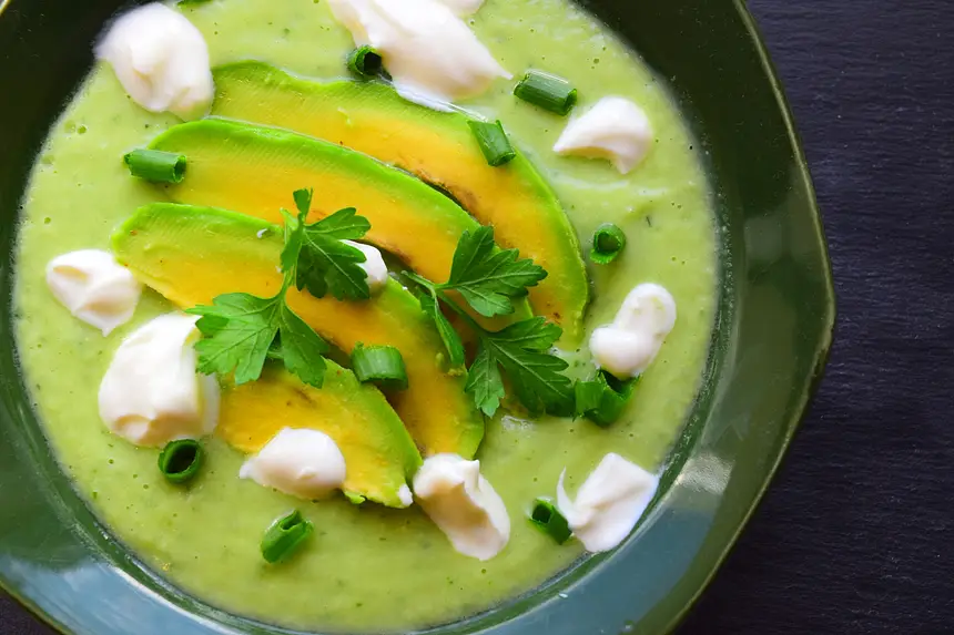 Chilled Avocado & Cucumber Soup