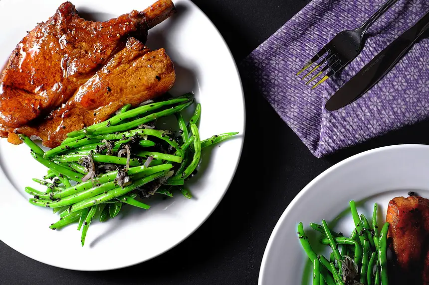 Orange Marmalade Glazed Chops