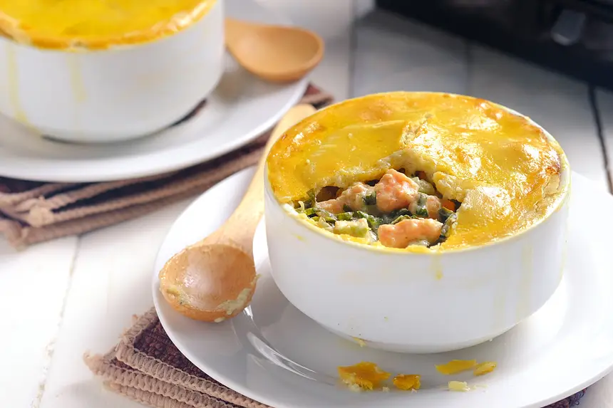 Gluten-Free Salmon & Spinach Pie