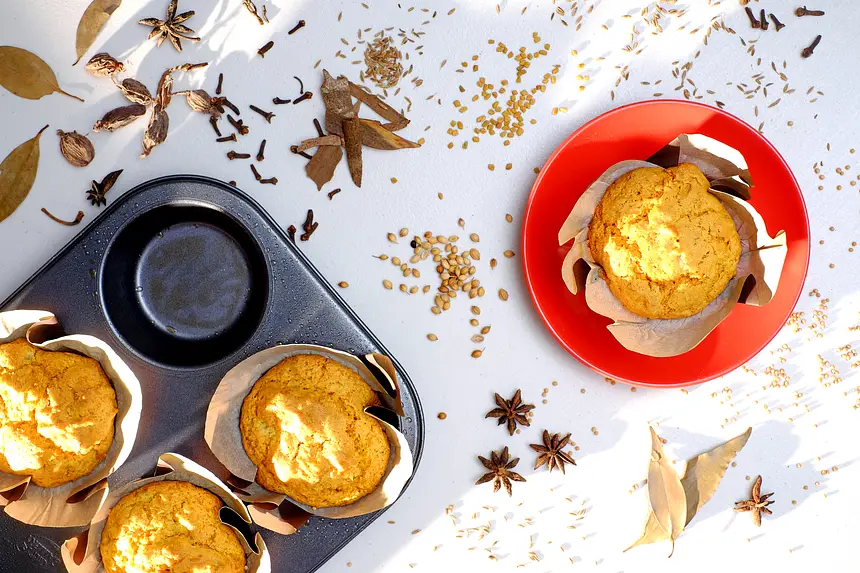 Curry-Spiced Carrot & Date Muffins
