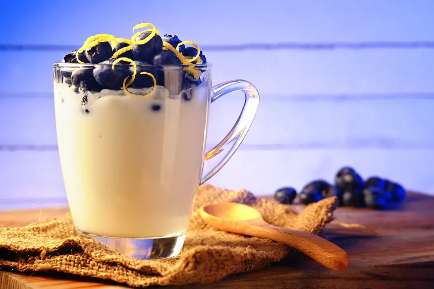 Blueberry & Rose Water Yogurt Parfait