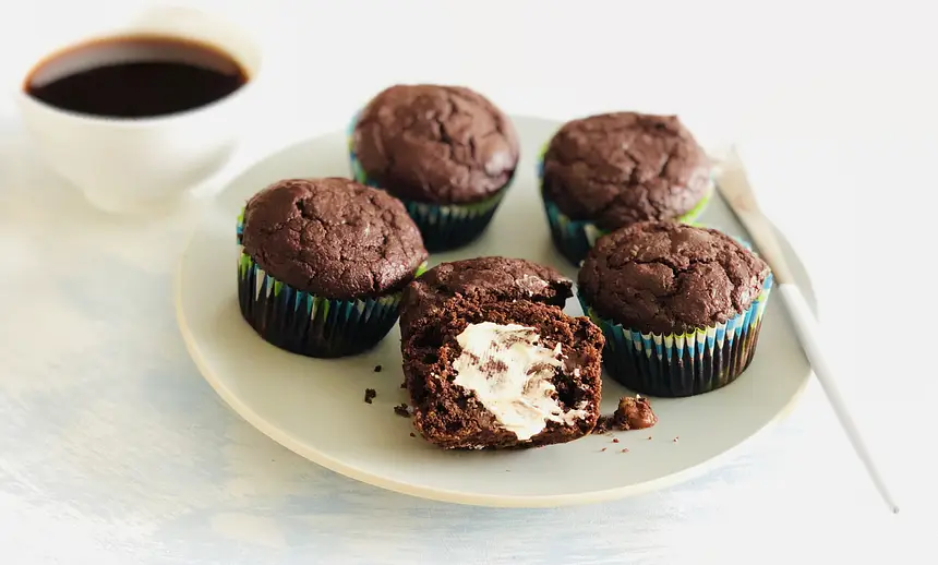 Double Chocolate Ricotta Muffins (Healthier Version)