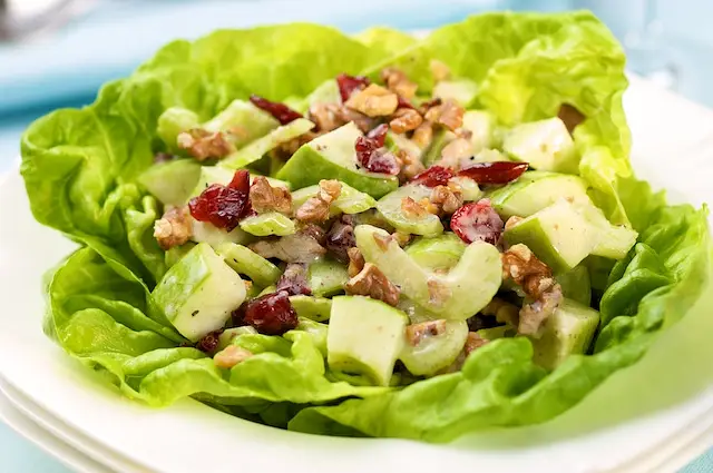 Apple, Celery & Cranberry Salad with Creamy Lemon Vinaigrette
