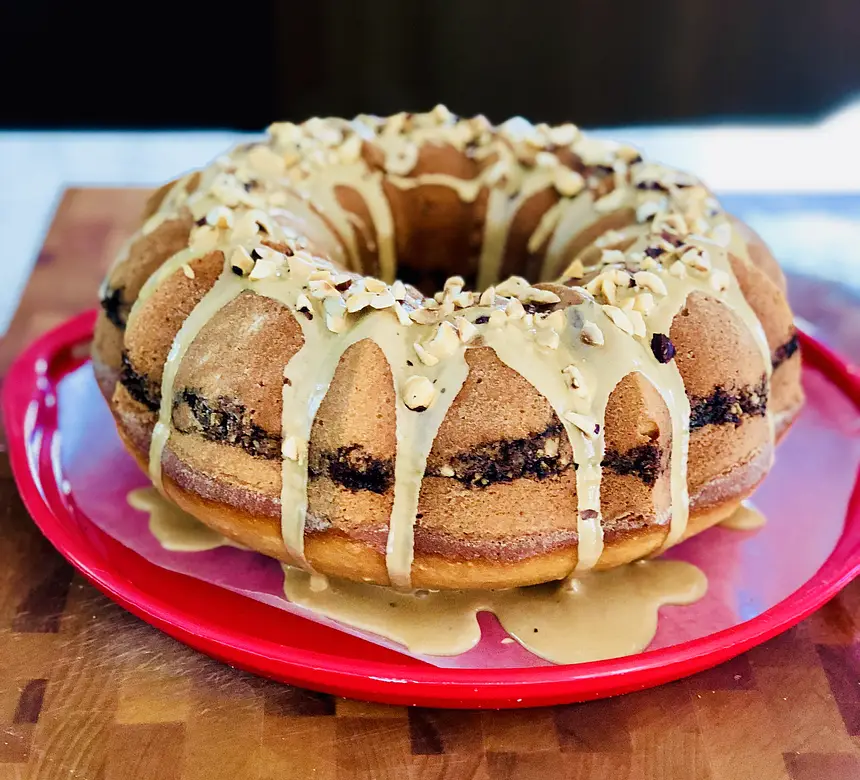 Almond Streusel Bundt Cake & Coffee Glaze