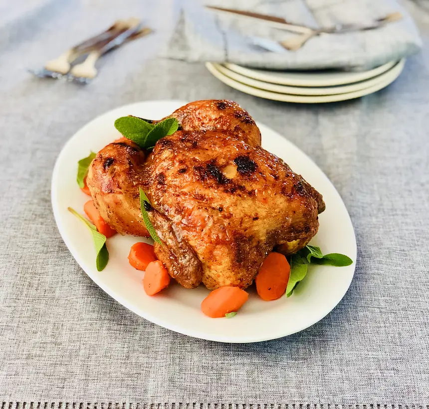 Amazing Roast Chicken with Honey Glaze