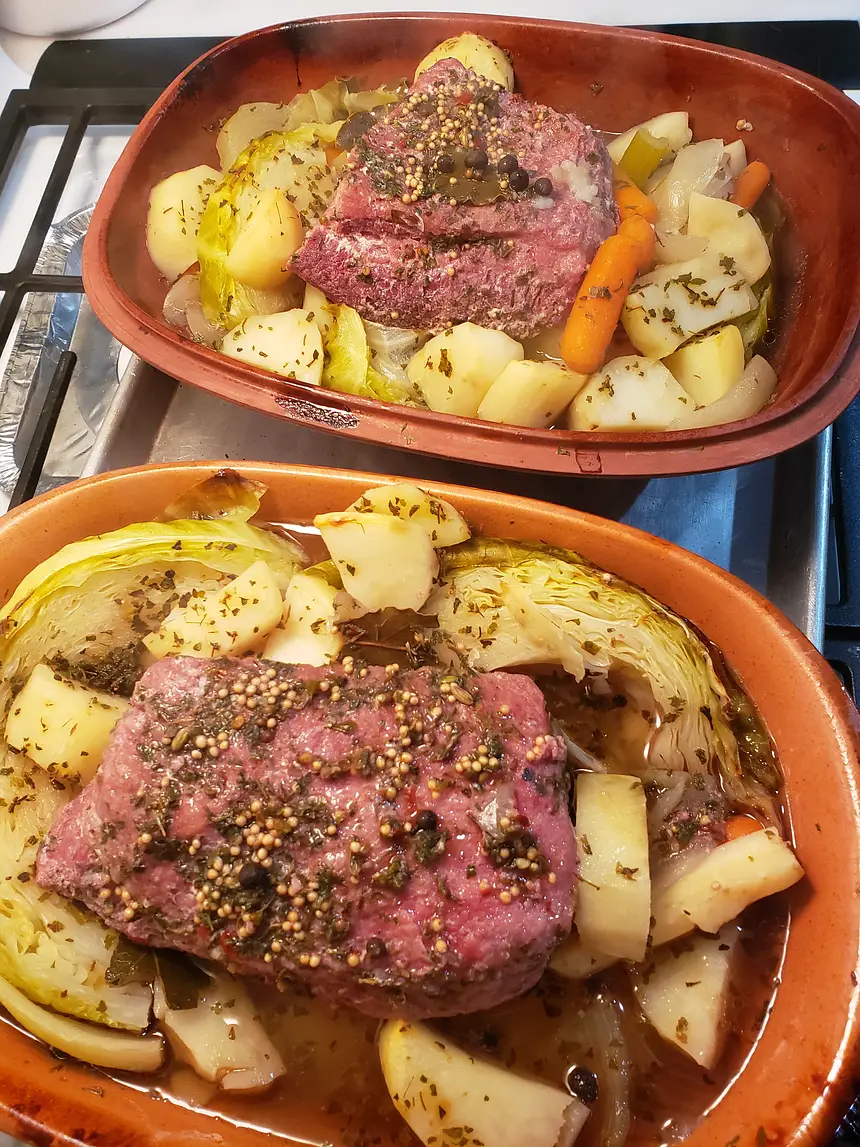 New England Boiled Dinner (Clay Pot)