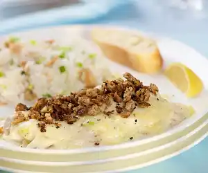 Red Snapper in Creamy Bechamel Sauce