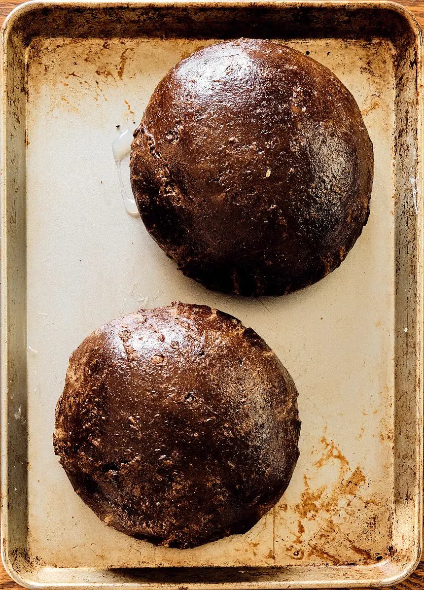 Classic Russian Black Rye Bread