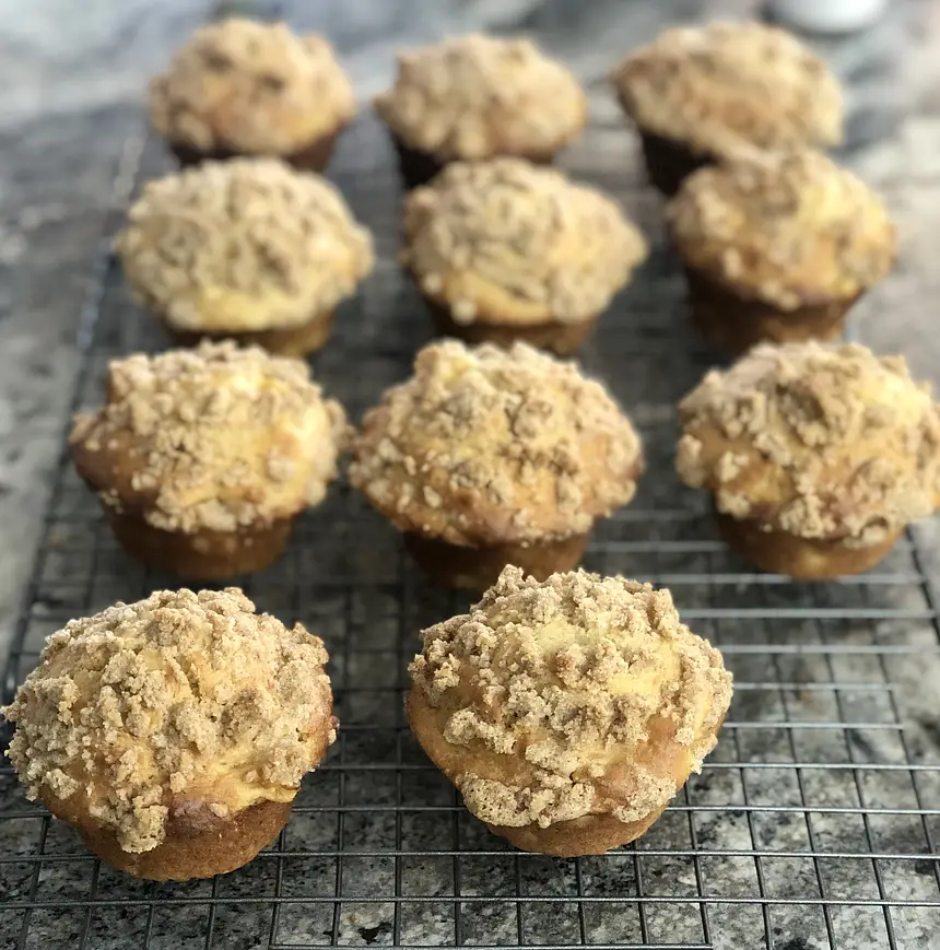 Spiced Peach Muffins