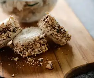 Chicken Salad Tea Sandwiches with Smoked Almonds