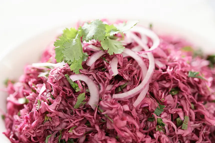 Asian Red Cabbbage Coleslaw