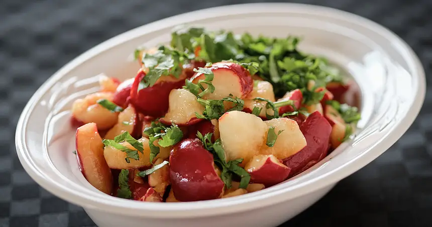 Smashed Radishes in Soy Dressing