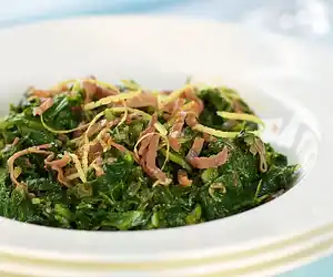 Southern Living Quick Collards with Prosciutto