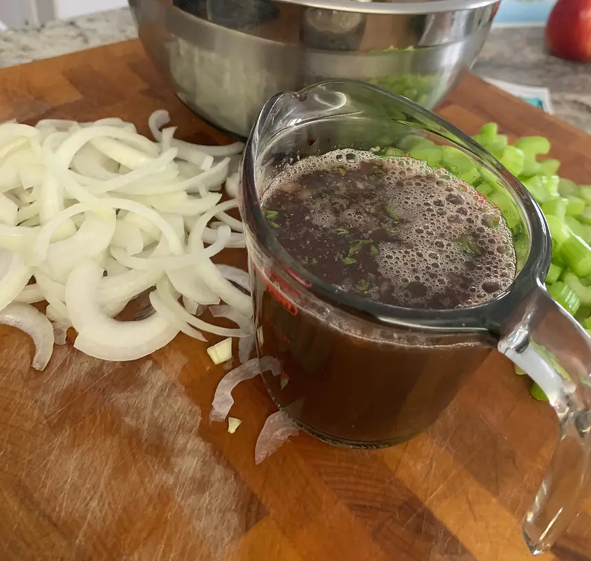 Beef and Vegetables in Red Wine Sauce