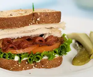 Leftover Turkey Club Sandwich