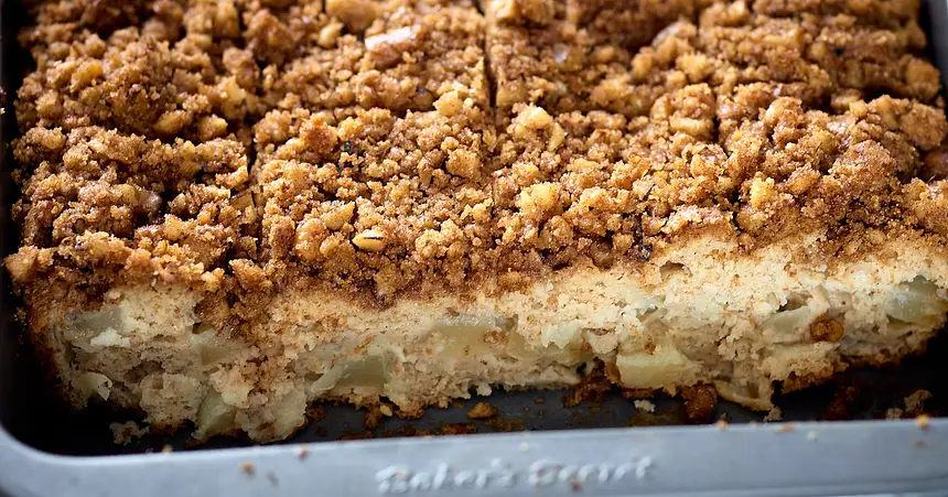 Pear Walnut Coffee Cake