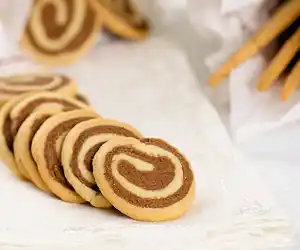Christmas Chocolate Pinwheel Butter Cookies