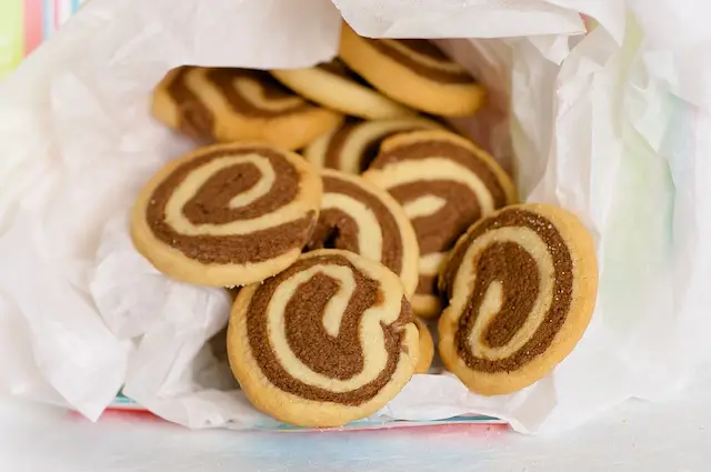 Christmas Chocolate Pinwheel Butter Cookies