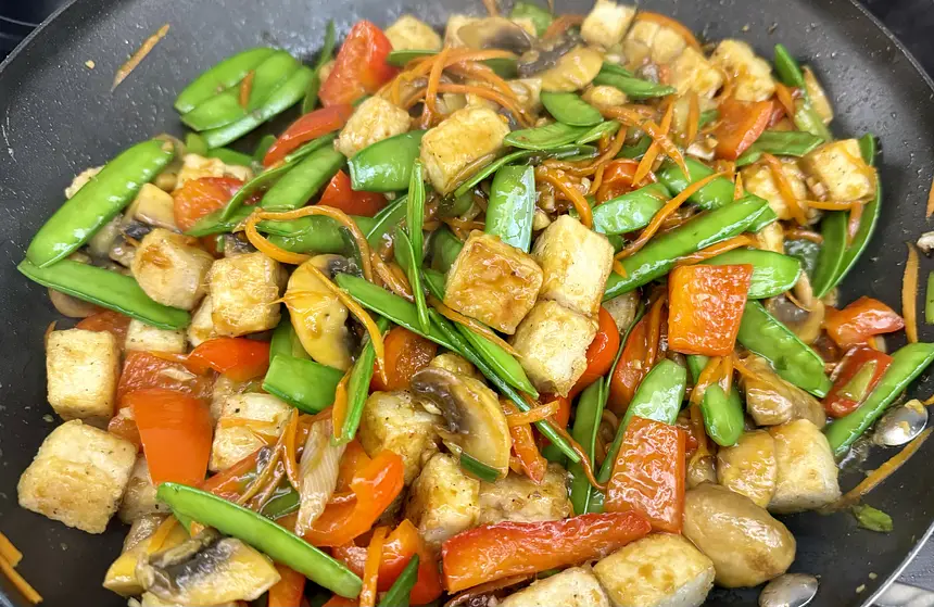 Tofu & Sugar Snap Pea Stir Fry
