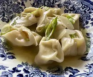Tortellini with Goat Cheese & Scallions
