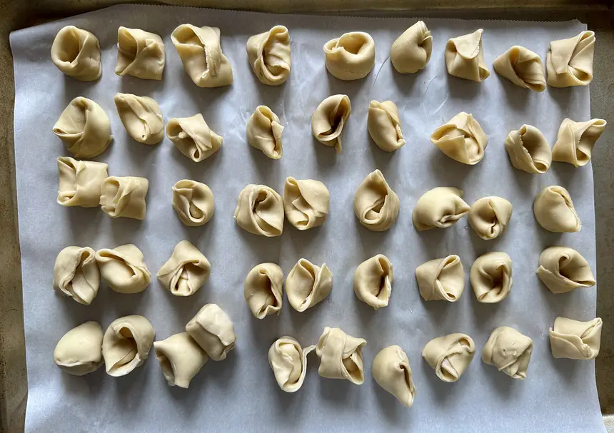 Tortellini with Goat Cheese and Scallions