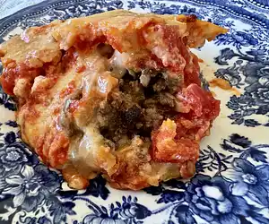 Quick Bisquick Upside-Down Pizza