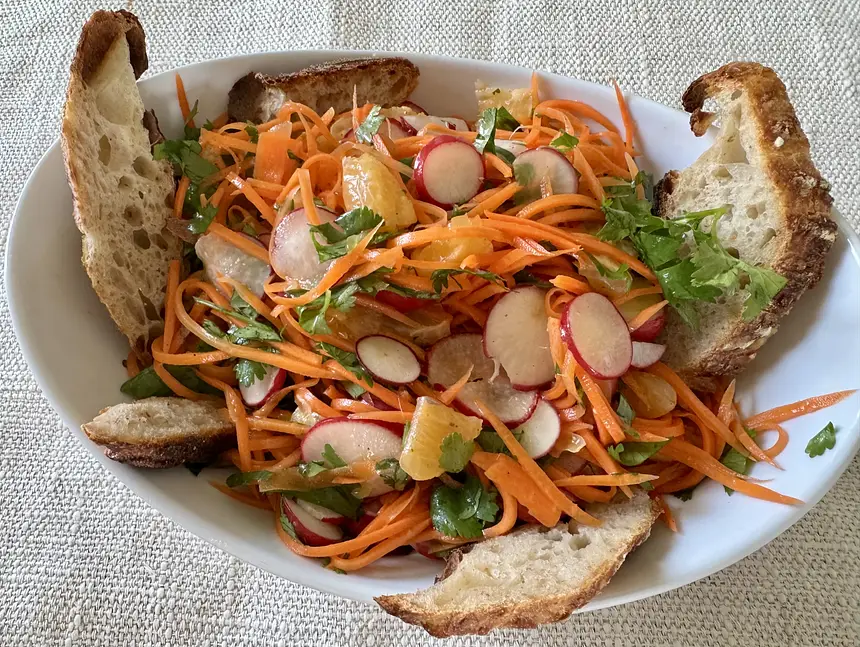 Carrot, Orange & Radish Salad