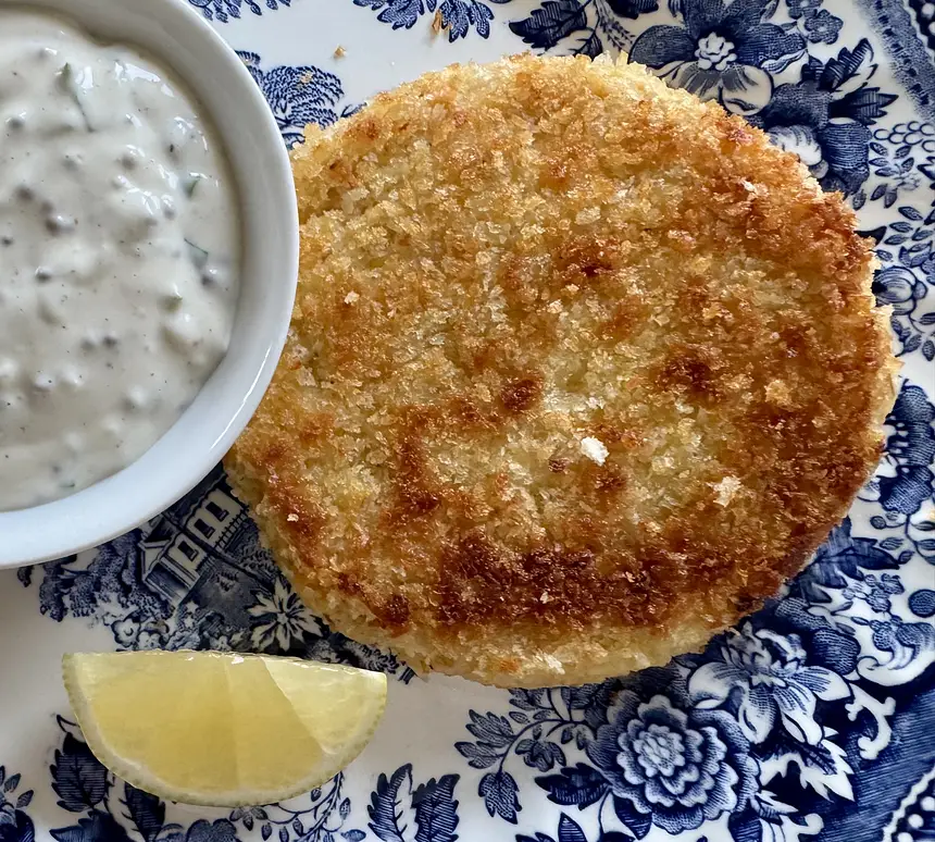 Cheesy Salmon Potato Cakes
