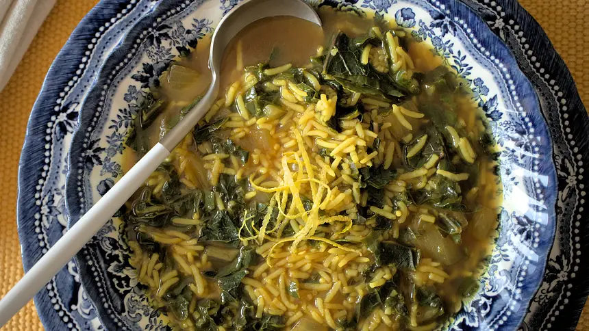 Quick Lemon Rice Soup