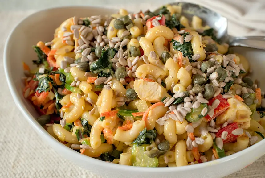 Confetti Macaroni No-Bake Casserole