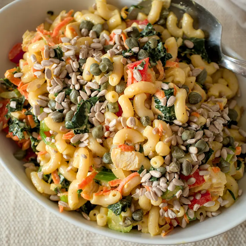 Confetti Macaroni No-Bake Casserole