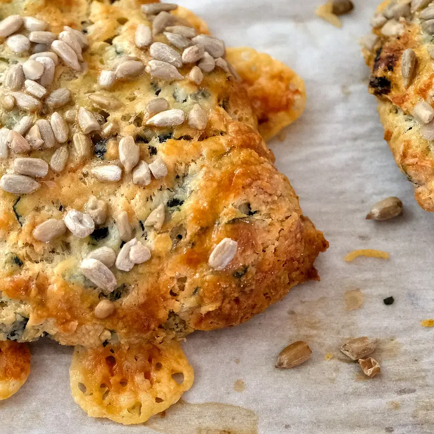 Kale and Two Cheese Scones