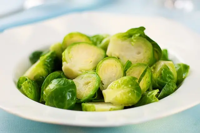 Cheesy Brussels Sprouts with Sherry Asiago Sauce