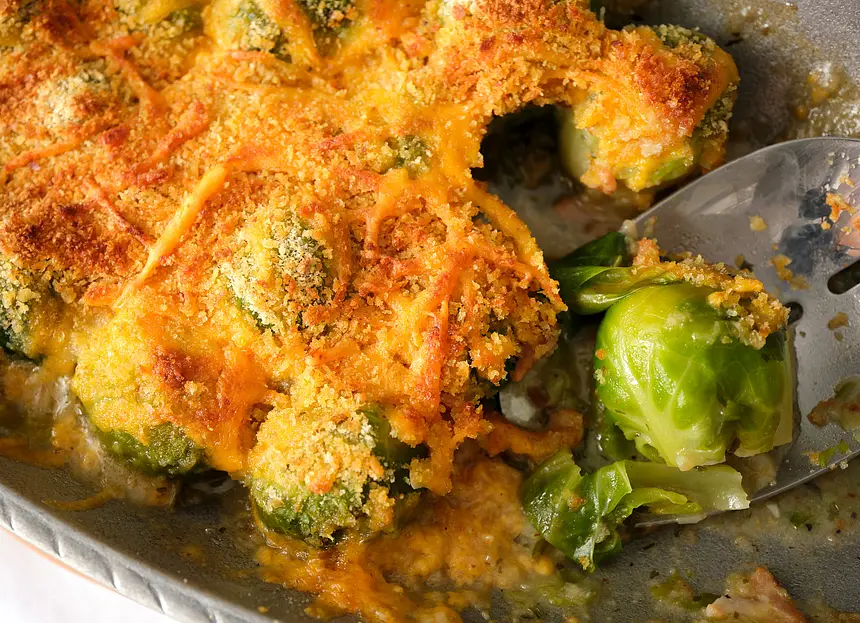 Baked Brussels Sprouts Au Gratin #2
