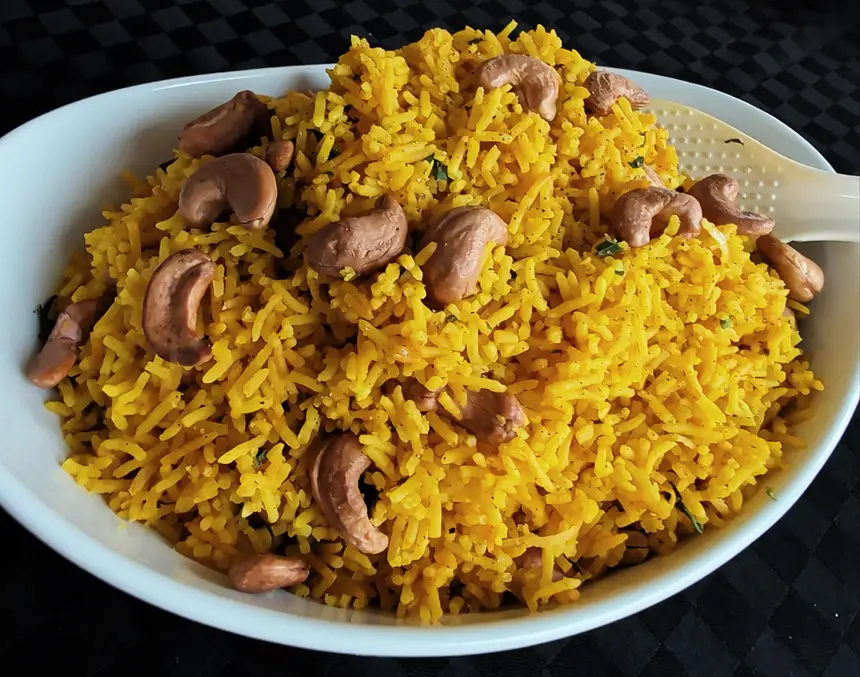 Lemon Rice with Cashews