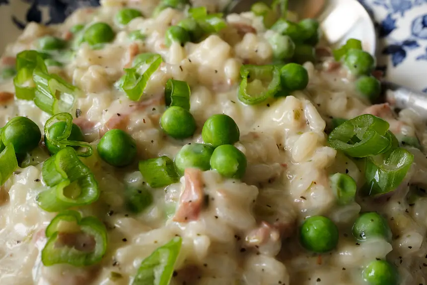 Prosciutto & Green Pea Risotto