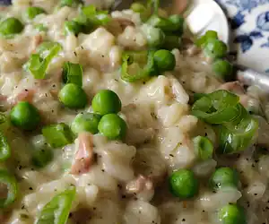 Prosciutto & Green Pea Risotto