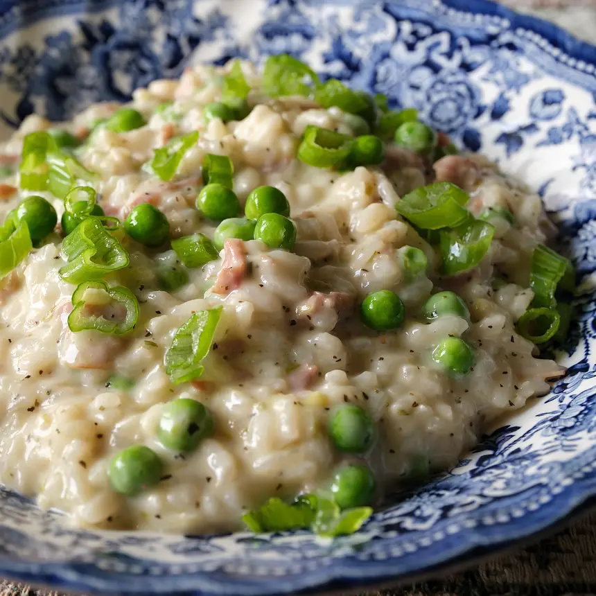Prosciutto & Green Pea Risotto