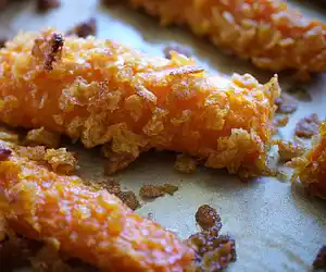 Crispy Cornflake Roasted Carrots
