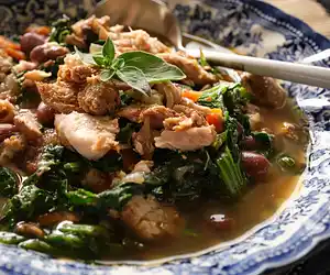 Escarole, Beans & Pork Ribs Soup