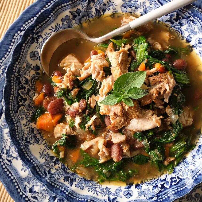 Escarole, Beans & Pork Ribs Soup